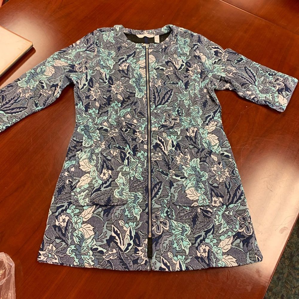 Isaac Mizrahi Live! Quilted Zip Up Dress sz S NWT